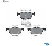 BRAKE PAD SET DISC BRAKE BPD1628 FOR FORD MONDEO/V/Turnier/Hatchback FOCUS/IV