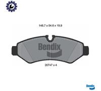 BRAKE PAD SET DISC BRAKE BPD1632 FOR MERCEDES-BENZ SPRINTER/5-t/Tourer/Bus/4-t
