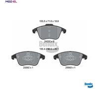 BRAKE PAD SET DISC BRAKE BPD1633 FOR FORD MONDEO/V/Turnier/Hatchback 1.0L 3cyl
