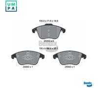 BRAKE PAD SET DISC BRAKE BPD1633 FOR FORD MONDEO/V/Turnier/Hatchback 1.0L 3cyl