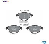 BRAKE PAD SET DISC BRAKE BPD1633 FOR FORD MONDEO/V/Turnier/Hatchback 1.0L 3cyl