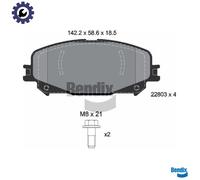 BRAKE PAD SET DISC BRAKE BPD1634 FOR MITSUBISHI RENAULT CAPTUR/II SCÉNIC/IV 1.6L