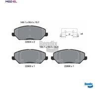 BRAKE PAD SET DISC BRAKE BPD1642 FOR HYUNDAI i30/FASTBACK/Hatchback/Van KIA