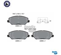 BRAKE PAD SET DISC BRAKE BPD1642 FOR HYUNDAI i30/FASTBACK/Hatchback/Van KIA