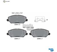 BRAKE PAD SET DISC BRAKE BPD1642 FOR HYUNDAI i30/FASTBACK/Hatchback/Van KIA