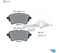 BRAKE PAD SET DISC BRAKE BPD1646 FOR AUDI A4/B9 Q5/Sportback/Van A5 A6/C8 A7