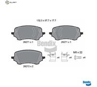 BRAKE PAD SET DISC BRAKE BPD1651 FOR FORD Q0JA 1.0L B7JG/M0JA/BZJA/B7JA 1.0L
