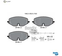 BRAKE PAD SET DISC BRAKE BPD1660 FOR SKODA OCTAVIA/IV/Combi VW GOLF/VIII 1.0L