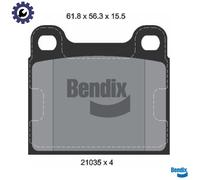 BRAKE PAD SET DISC BRAKE BPD1743 FOR MERCEDES-BENZ M 115.954 2.3L 4cyl 123 3.0L