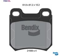 BRAKE PAD SET DISC BRAKE BPD1744 FOR SAAB 900/II/Convertible 9-3/Cabriolet 2.0L
