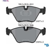 BRAKE PAD SET DISC BRAKE BPD1829 FOR BMW M51D25 2.5L M52B20 2.0L M52B28 2.8L