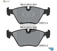 BRAKE PAD SET DISC BRAKE BPD1829 FOR BMW M51D25 2.5L M52B20 2.0L M52B28 2.8L