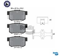 BPD1839 BRAKE PAD SET, DISC BRAKE FITS SUZUKI SX4 SALOON 1.6