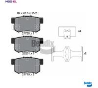BRAKE PAD SET DISC BRAKE BPD1839 FOR SUZUKI SWIFT/III SX4/CLASSIC FIAT 1.3L 4cyl