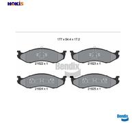 BRAKE PAD SET DISC BRAKE BPD1849 FOR KIA CARNIVAL/II JEEP GRAND/CHEROKEE 2.9L