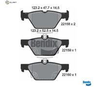 BPD1876 BRAKE PAD SET, DISC BRAKE FITS FOR SUBARU WRX SALOON 2.0 AWD