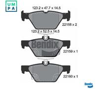 BPD1876 BRAKE PAD SET, DISC BRAKE FITS FOR SUBARU WRX SALOON 2.0 AWD
