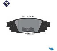 REAR BRAKE PAD SET DISC BRAKE FITS: LEXUS RX IV 200T /200T AWD /350 4WD /450H