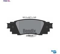 REAR BRAKE PAD SET DISC BRAKE FITS: LEXUS RX IV 200T /200T AWD /350 4WD /450H