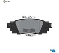 REAR BRAKE PAD SET DISC BRAKE FITS: LEXUS RX IV 200T /200T AWD /350 4WD /450H