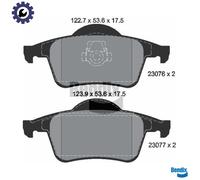 BRAKE PAD SET DISC BRAKE BPD1910 FOR VOLVO S80 S60 XC70/Cross/Country V70/II