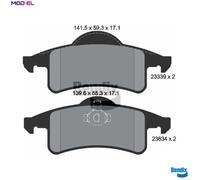 BRAKE PAD SET DISC BRAKE BPD1962 FOR JEEP GRAND/CHEROKEE/II EPE 2.5L ENC 2.5L