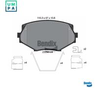 BRAKE PAD SET DISC BRAKE BPD1963 FOR MAZDA MX-5/II BPF1BP-ZE-ZE/F1BPBP6J 1.8L