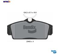 BRAKE PAD SET DISC BRAKE BPD1986 FOR NISSAN PRIMERA/Hatchback/Traveller 1.5L