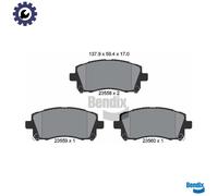 BRAKE PAD SET DISC BRAKE BPD2009 FOR MITSUBISHI SUBARU OUTBACK/LEGACY 2.4L 4cyl