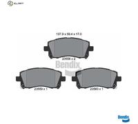 BRAKE PAD SET DISC BRAKE BPD2009 FOR MITSUBISHI SUBARU OUTBACK/LEGACY 2.4L 4cyl