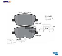 BRAKE PAD SET DISC BRAKE BPD2014 FOR SKODA ROOMSTER/Praktik FABIA/II/Combi VW