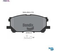 BRAKE PAD SET DISC BRAKE BPD2031 FOR LEXUS 2GR-FE 3.5L 1MZ-FE 3.0L 3MZ-FE 3.3L