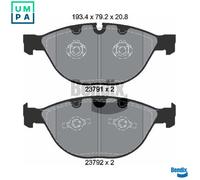 BRAKE PAD SET DISC BRAKE BPD2047 FOR ROLLS-ROYCE PHANTOM/VII/Drophead BMW