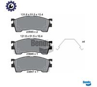 BRAKE PAD SET DISC BRAKE BPD2055 FOR FORD USA MAZDA MX-6 XEDOS 323/VI 626/IV