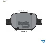 BRAKE PAD SET DISC BRAKE BPD2057 FOR TOYOTA 1ZZ-FE 1.8L 2ZZ-GE 1.8L 4cyl CELICA
