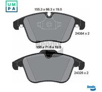 BRAKE PAD SET DISC BRAKE BPD2092 FOR DAIMLER JAGUAR XJ XK/II/Convertible XF 4.2L