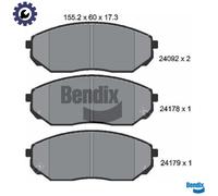 BRAKE PAD SET DISC BRAKE BPD2093 FOR KIA SORENTO/VAN D4CB 2.5L G4JS 2.4L 4cyl