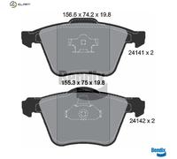 BRAKE PAD SET DISC BRAKE BPD2095 FOR VOLVO XC90/VAN D5244T5/5244T18 2.4L 5cyl