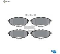 BRAKE PAD SET DISC BRAKE BPD2107 FOR SUBARU TRIBECA OUTBACK LEVORG LEGACY/VI