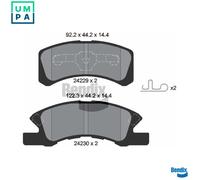 BRAKE PAD SET DISC BRAKE BPD2108 FOR MITSUBISHI MIRAGE/SPACE/STAR/VI/Hatchback