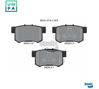 BRAKE PAD SET DISC BRAKE BPD2109 FOR ACURA HONDA FR-V CR-V/IV/III STREAM 2.3L