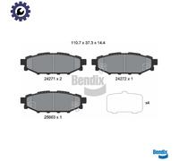 BRAKE PAD SET DISC BRAKE BPD2117 FOR SUBARU OUTBACK LEGACY/IV FORESTER BRZ XV