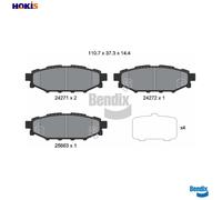 BRAKE PAD SET DISC BRAKE BPD2117 FOR TOYOTA SUBARU OUTBACK LEGACY/IV FORESTER