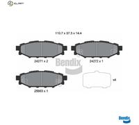BRAKE PAD SET DISC BRAKE BPD2117 FOR TOYOTA SUBARU OUTBACK LEGACY/IV FORESTER