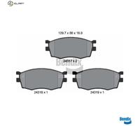 BRAKE PAD SET DISC BRAKE BPD2127 FOR HYUNDAI KIA D4FA 1.5L G4EE 1.4L G4ED 1.6L