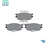 BRAKE PAD SET DISC BRAKE BPD2127 FOR HYUNDAI KIA D4FA 1.5L G4EE 1.4L G4ED 1.6L