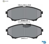 BRAKE PAD SET DISC BRAKE BPD2137 FOR MAZDA FORD WLAA 2.5L WEAT 3.0L 4cyl 2.5L