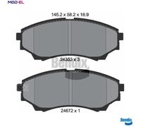 BRAKE PAD SET DISC BRAKE BPD2137 FOR MAZDA FORD WLAA 2.5L WEAT 3.0L 4cyl 2.5L