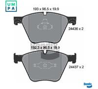 BRAKE PAD SET DISC BRAKE BPD2149 FOR ROLLS-ROYCE BMW 5/Gran/Turismo/F07/X/E70
