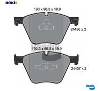 FRONT BRAKE PAD SET DISC BRAKE FITS: BMW 7 SEDAN ACTIVEHYBRID 7/750 I LI/750